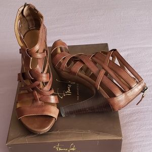 Franco Sarto brown heels